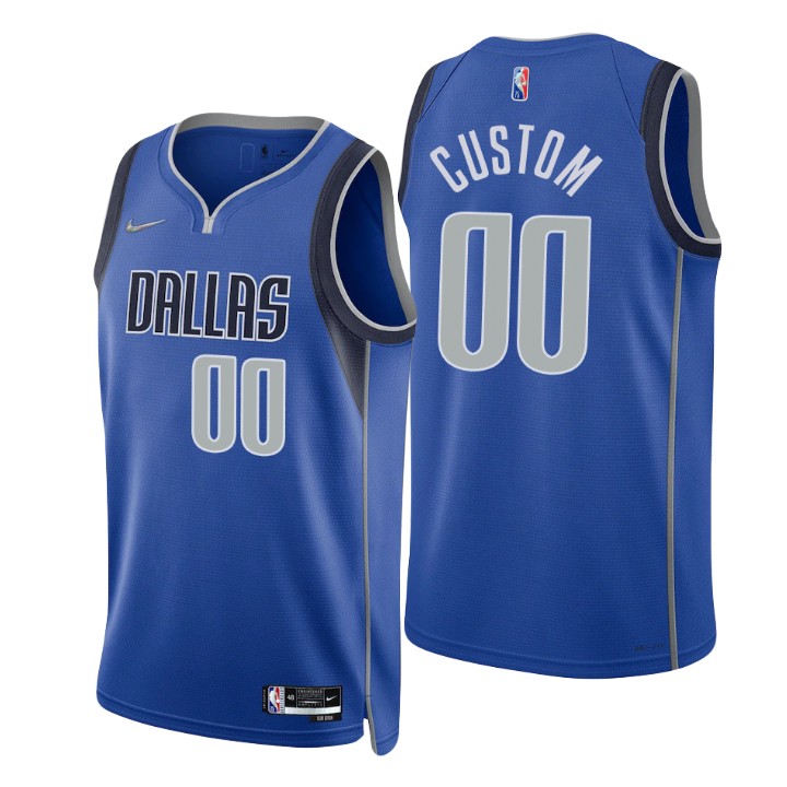Nike Mavericks Custom Blue Men's 2021-22 NBA 75th Anniversary Diamond ...